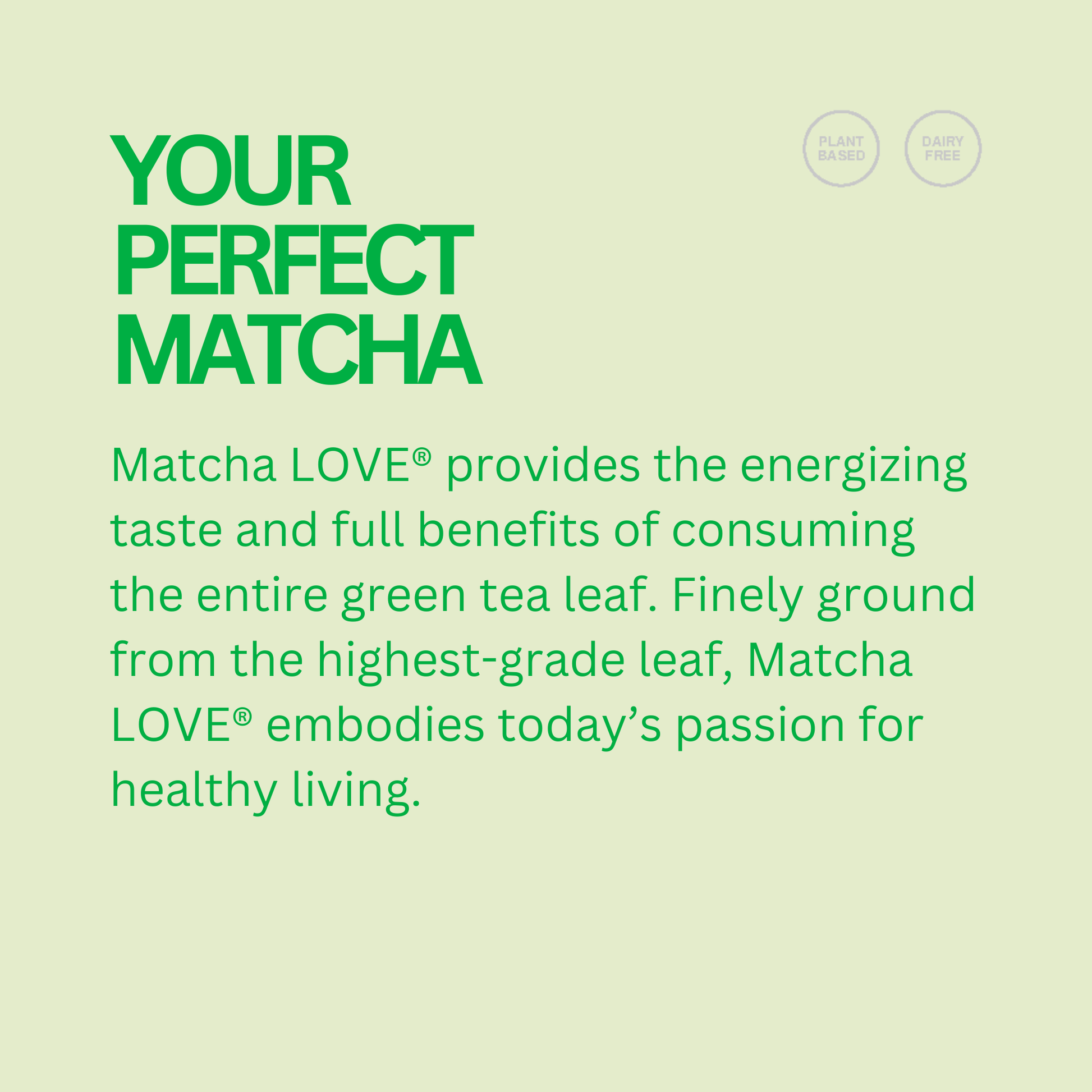 matcha LOVE Sweetened Matcha + Green Tea