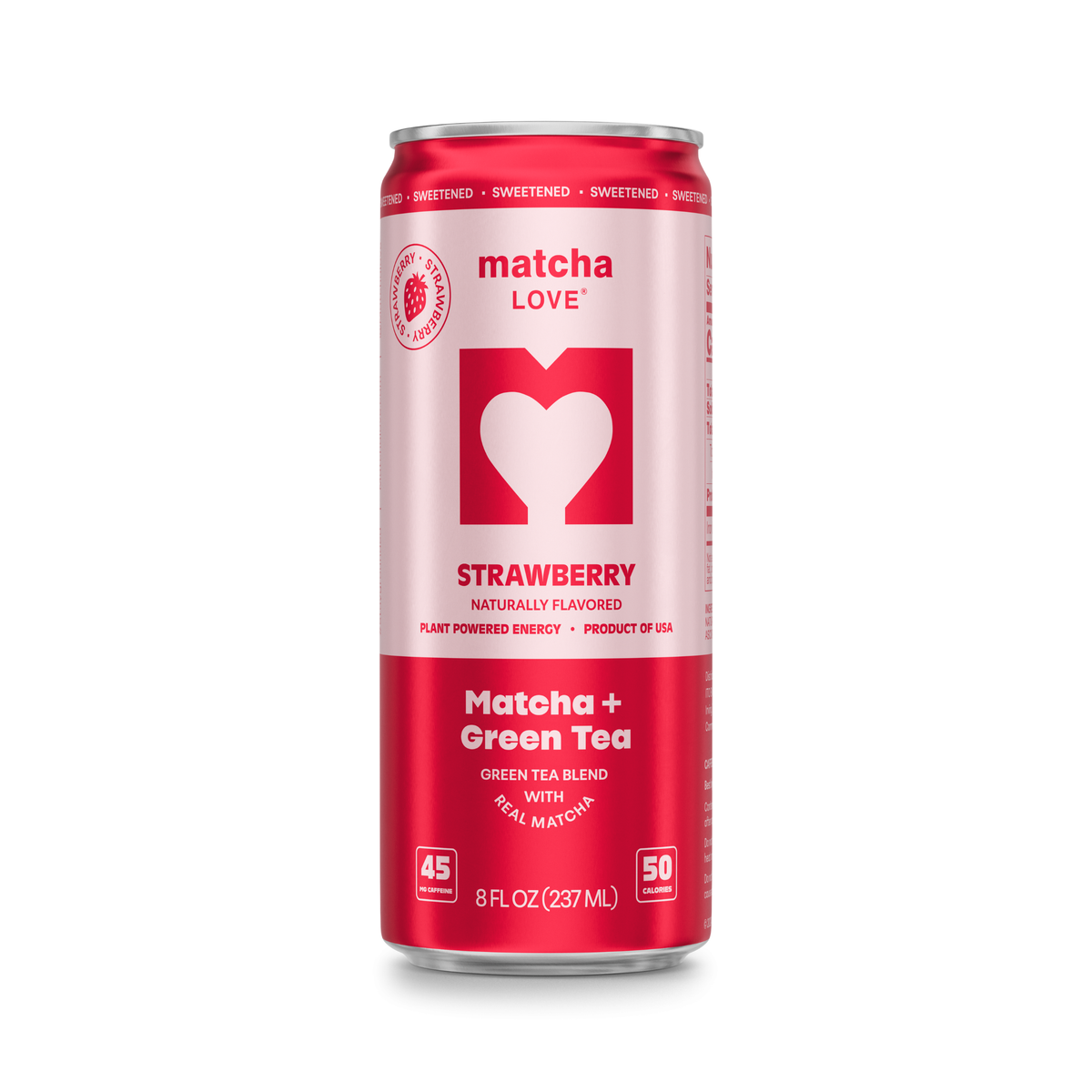 Sweetened Strawberry Matcha + Green Tea