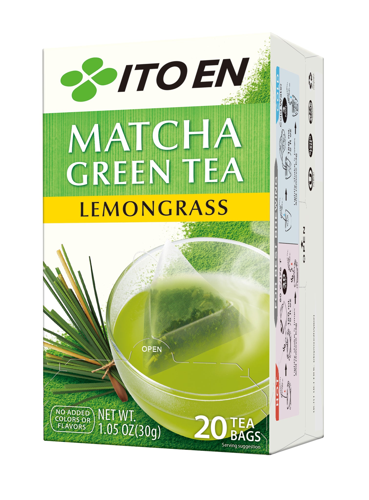 Matcha Green Tea Lemongrass Tea Bags