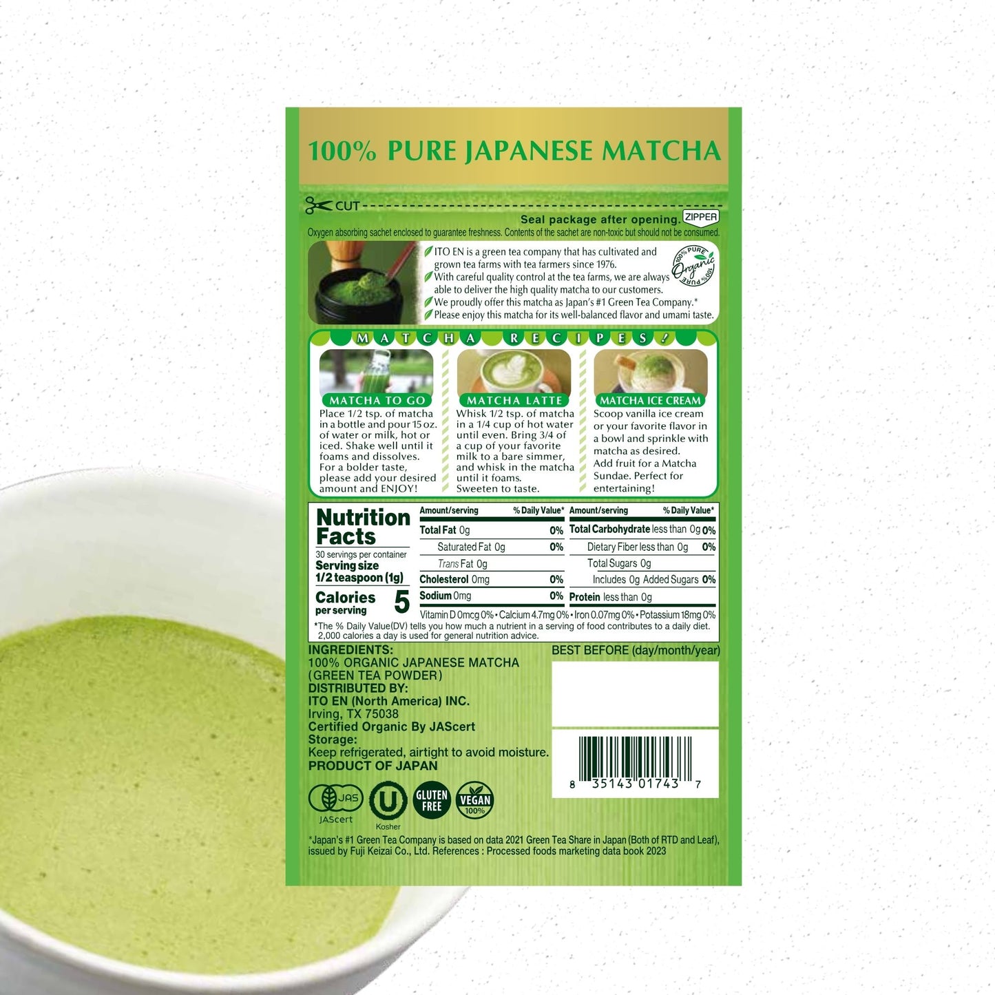 Oi Ocha Organic Matcha Powder