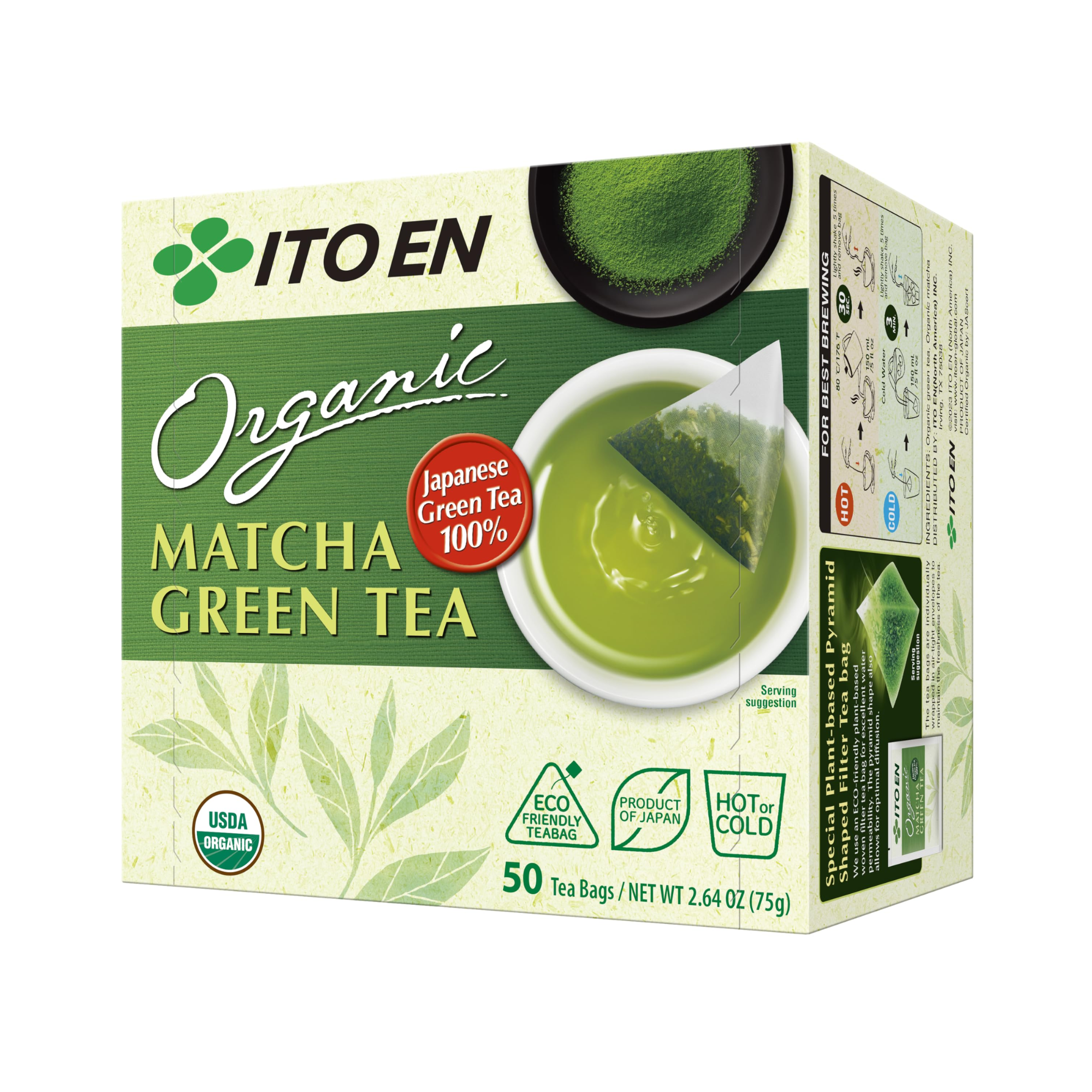 Organic Matcha Green Tea Traditional Tea Bags image - 1